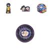 Fun Creative And Cartoon Character Brooch With Keychain Necklace In Durable Alloy Style