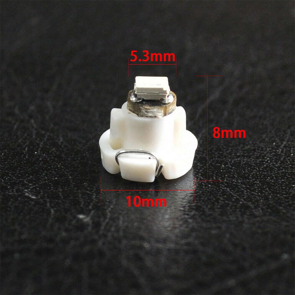 10x T4 T4.2 Neo Wedge 1-SMD LED Cluster Instrument Dash Climate Bulbs White Car Tuning Interior Parts Accessories Products