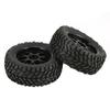 144001 124018 RC Car Wheel Rubber Rally Climbing Car Wheel Rim 75mm Tires Wheel  For MN99S