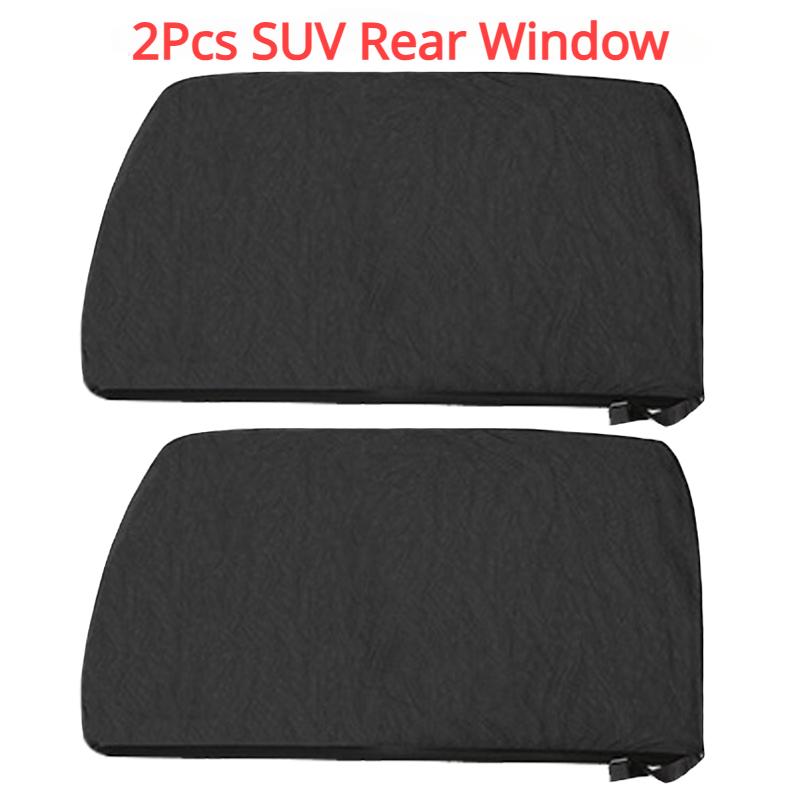 2Pcs Car Window Sunshade Mosquito Prevention UV Protective Breathable Mesh Side Window Sun Shade Cover Car Exterior Accessories