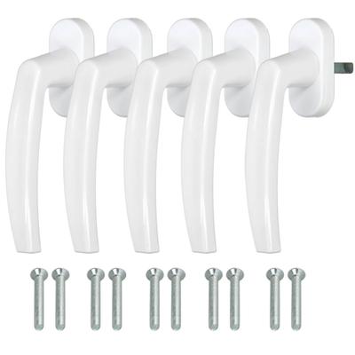 Kotarbau® Fenstergriff Für Balkontüren Und Fenster Weißer Vierkant 35 Mm Set Von 5