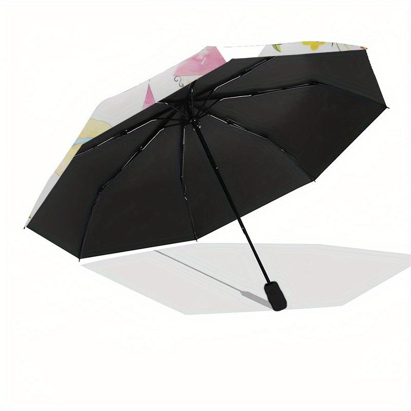 1pc Princess Castle Themed High-quality Umbrella,Automatic Opening and Closing Umbrella,Multi-functional Umbrella G0811239