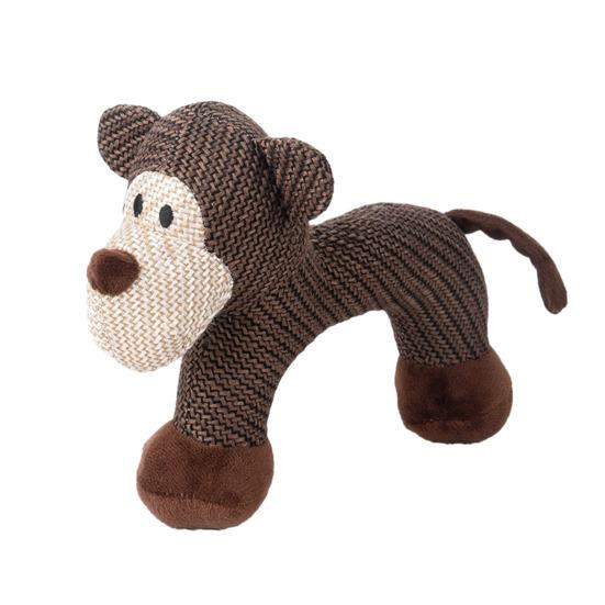 Plush Dog Toy Squeaky Stuffed Animal Dog Chew Toy Cute Animal Design Puppy Teething Toy for All Breeds Relieves Boredom And Anxiety