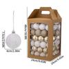 Plastic Christmas Ball Ornaments Red Gold Round Xmas Tree Decorations Shiny Matte Festive Christmas Balls Home Decoration