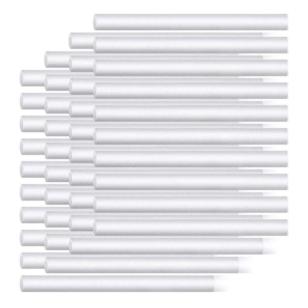 40 Piezas Humidificador Algodón Filtro Varillas Recambios Mechas para Difusores de Niebla Alimentados por USB Reemplazo de Difusor Portátil