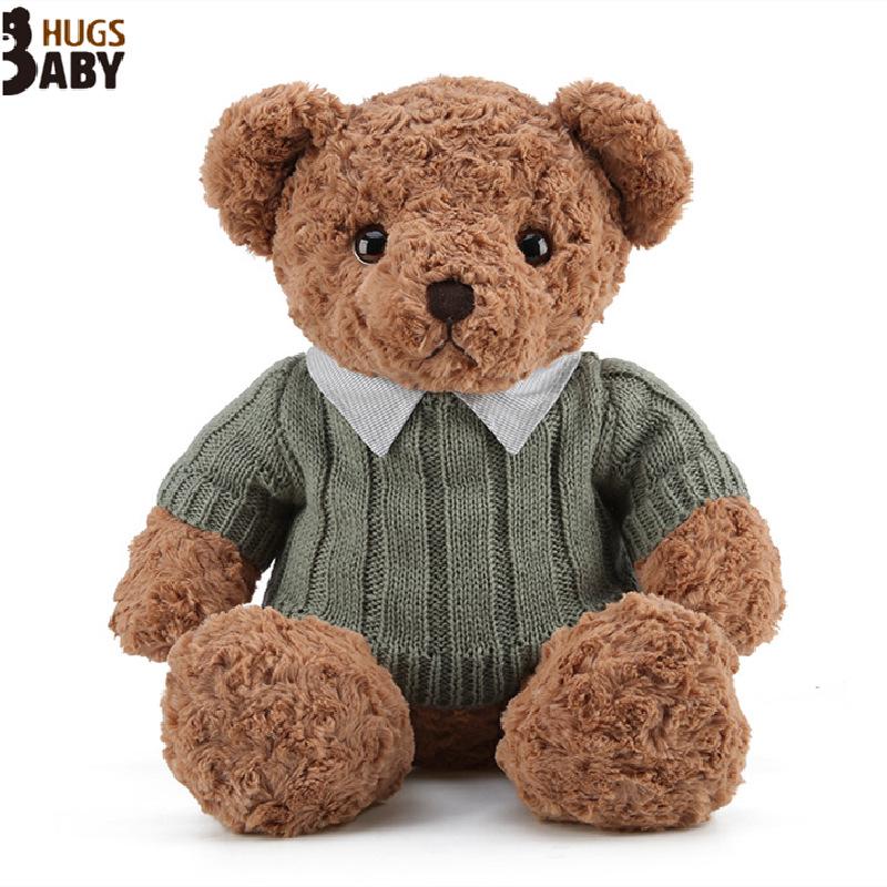 Hugs Baby Preserved Flower Bear Plush Toy - Sweater Teddy Birthday Gift