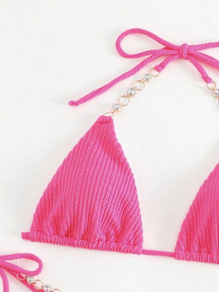 2024 Európske a Americké Sexy Šnurovacie Halter Bikiny Plavky