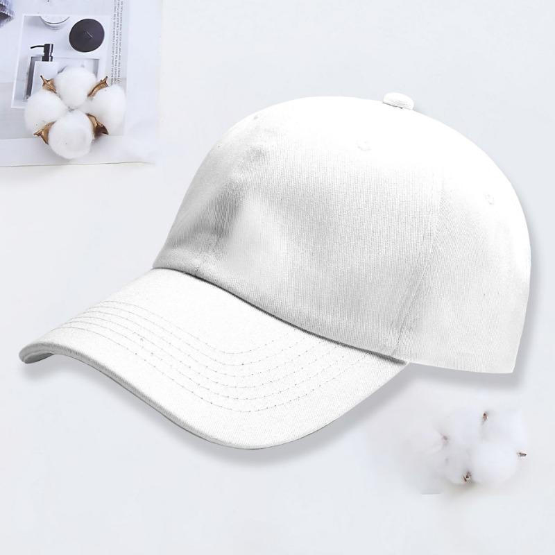 Soft top baseball hat Versatile sunscreen women's and men's caps Small batch printing embroidery