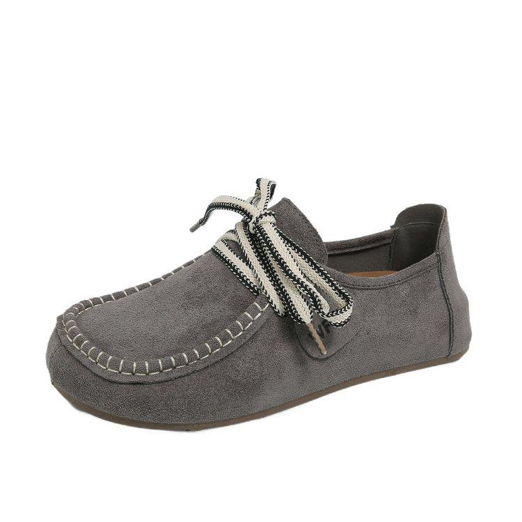 Soft leather version~ retro all-inclusive Boken shoes women's summer 2025 new soft-soled ugly cute casual loafers single shoes