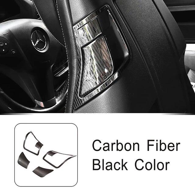 Stainless Steel Car Seat Back Adjustment Panel Frame Trim For Mercedes Benz E Class Coupe W207 2009-2016 Interior Accessories