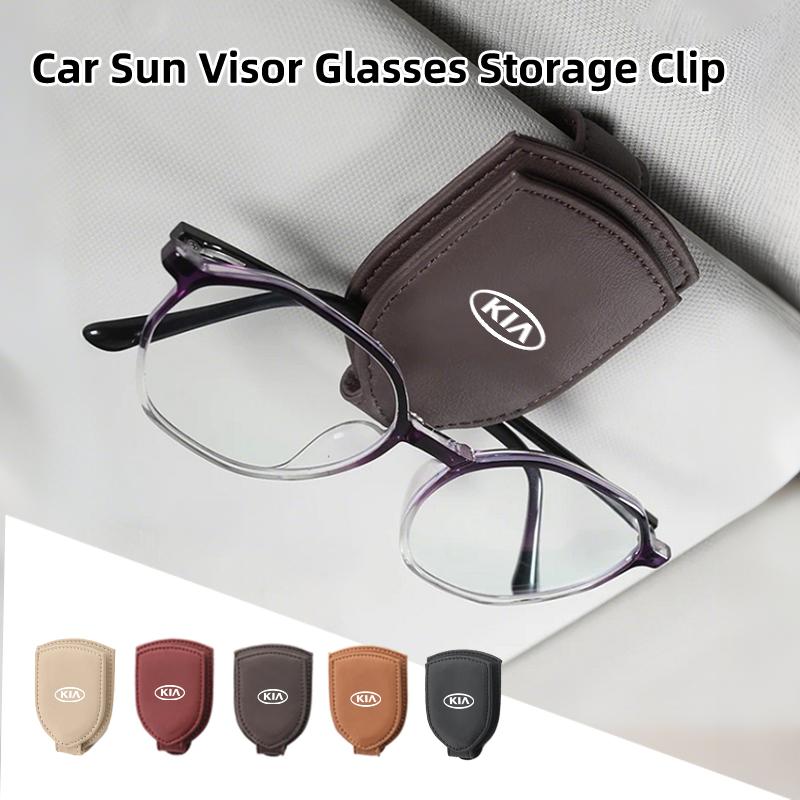 Car Visor Glasses Clip Sunglasses Box Card Holder Interior For KIA Rio K5 Sportage Ceed Sorento Picanto Stinger Optima CeratoEY1
