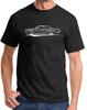 1966 1967 GTO Lemans Hardtop Classic Redline Design Tshirt