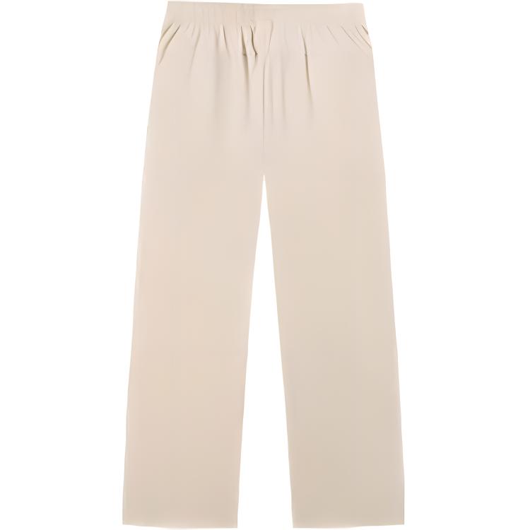Anta Training Series Solid Color Casual Simple Straight Loose Knit Sports Pants Women Pants Nude-Khaki 162527305-4