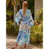 Plus Size Women's Print Bikini Sunblock Beach Holiday Cardigan Beach Cover Up