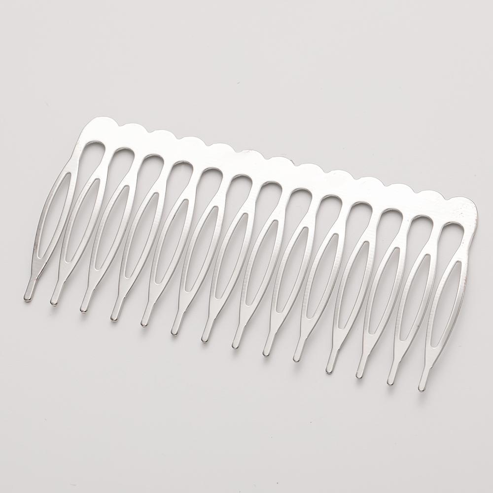 10Pcs 5-22 Teeth Black Side Combs Metal Hair Hairpin Clips Women DIY Jewelry Making Wedding Hair Comb Headwear Accessories
