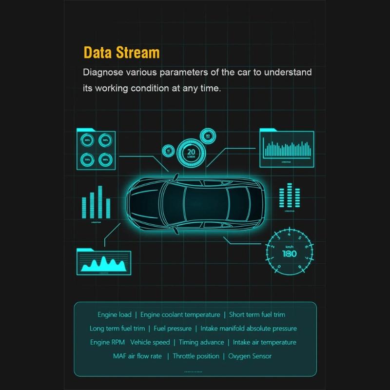 Multifunctional V020 OBD Car Diagnostic Scanner Tester Tool Suitable for Engine Fault Code Reading Quick Error Detection