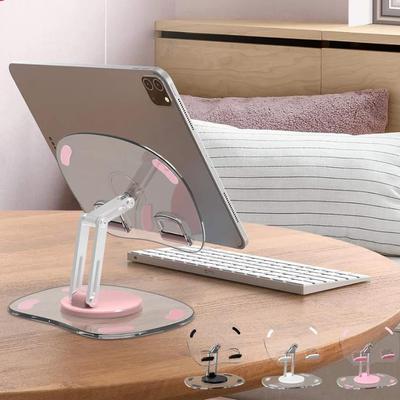 Tablet Bracket Holder Adjustable Desktop Stand Folded Acrylic Tablet Cell Phone Support for iPad Pro Air Mini Samsung Xiaomi Pad