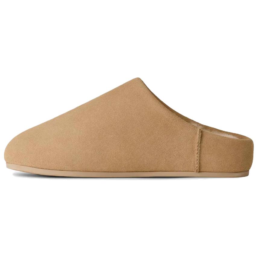 UGG Rubber Sole Abrasion Resistant Closed Toe Slippers Women's Chestnut 1171390-SAN