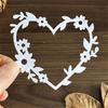 Flower Frame Cutting Dies Heart Shape Metal Die Cuts Embossing Templates Molds Cuts Stencils for Card Photo Decoration