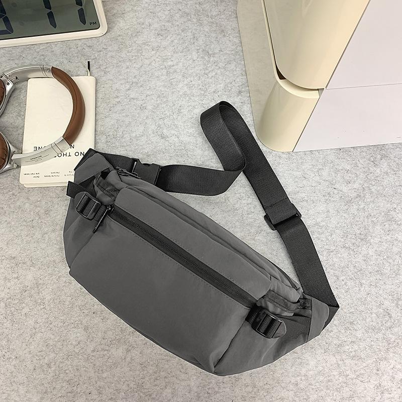 

Crossbody bag cycling women s backpack fashion summer casual mobile phone bag sports breast bag men серый