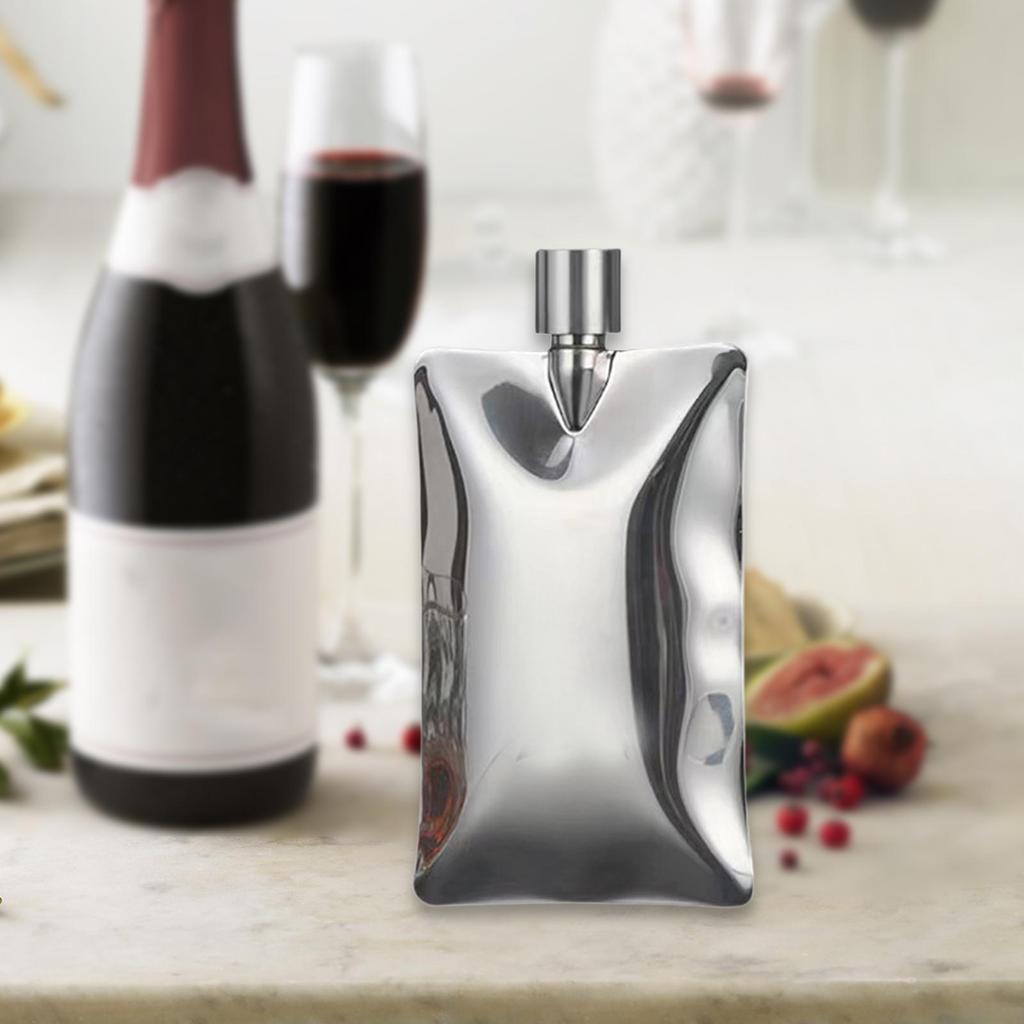 Flachmann für den Alltag, Rumflasche, Alkoholflasche mit Deckel, auslaufsichere Flasche, Taschenflasche für Camping, Hochzeiten, Partys, Aktivitäten und Zuhause