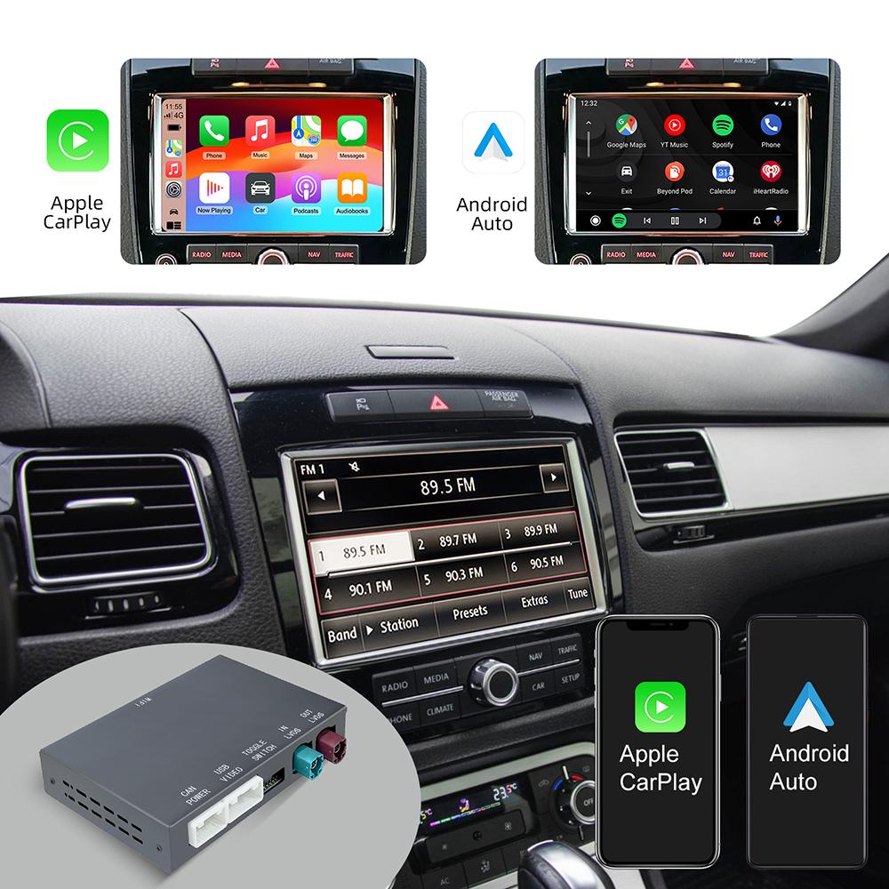For Volkswagen 8' Touareg RNS850 Wireless Carplay Retrofit Module Android Auto Adapter Airplay VW Car Play