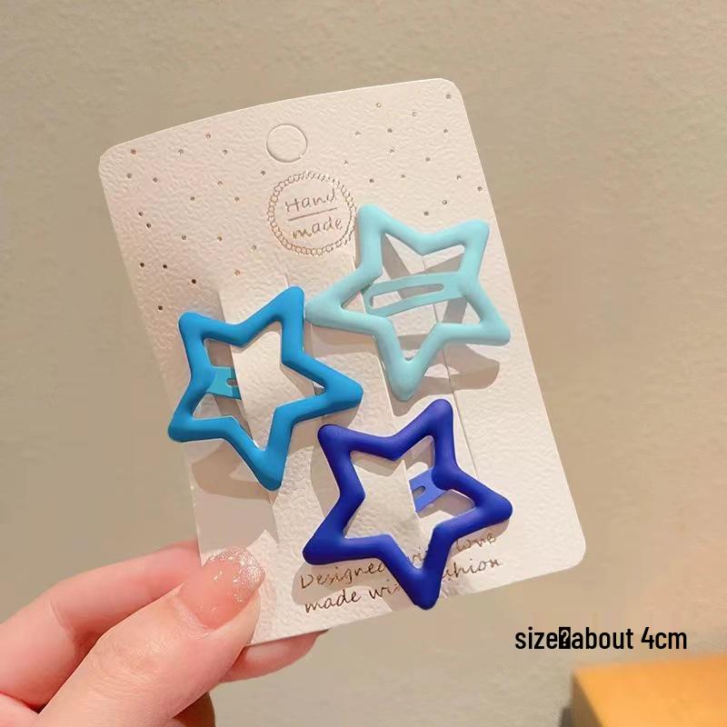 Rosa Stern- & Herz-Haarspangen - Niedliche Haarnadeln für Frauen und Kinder