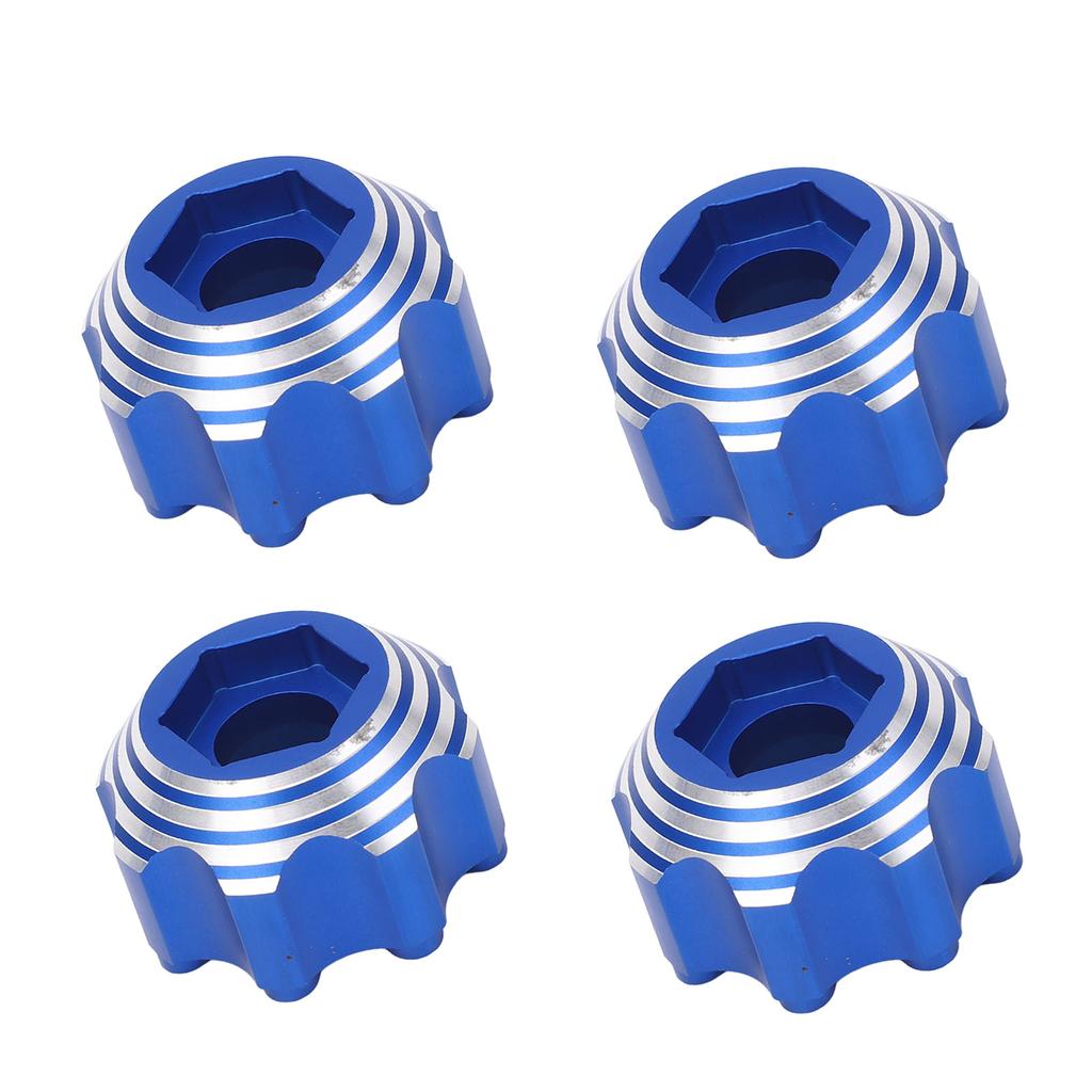 4pcs 8x32 To 17mm Hex Adapters for 8x32 3.8in Wheels Electric Car Truck Option Parts Aluminum Alloy