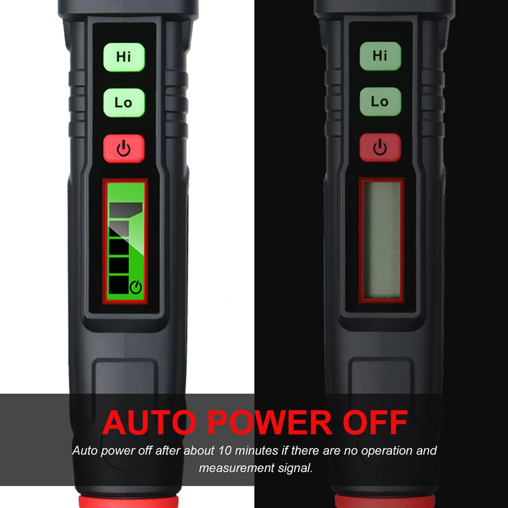 Portable Gas Lk Detector, Gas Detector with Audible and Visual Alarm, LCD Display, High Low Sensitivity for Methane Natural Gas