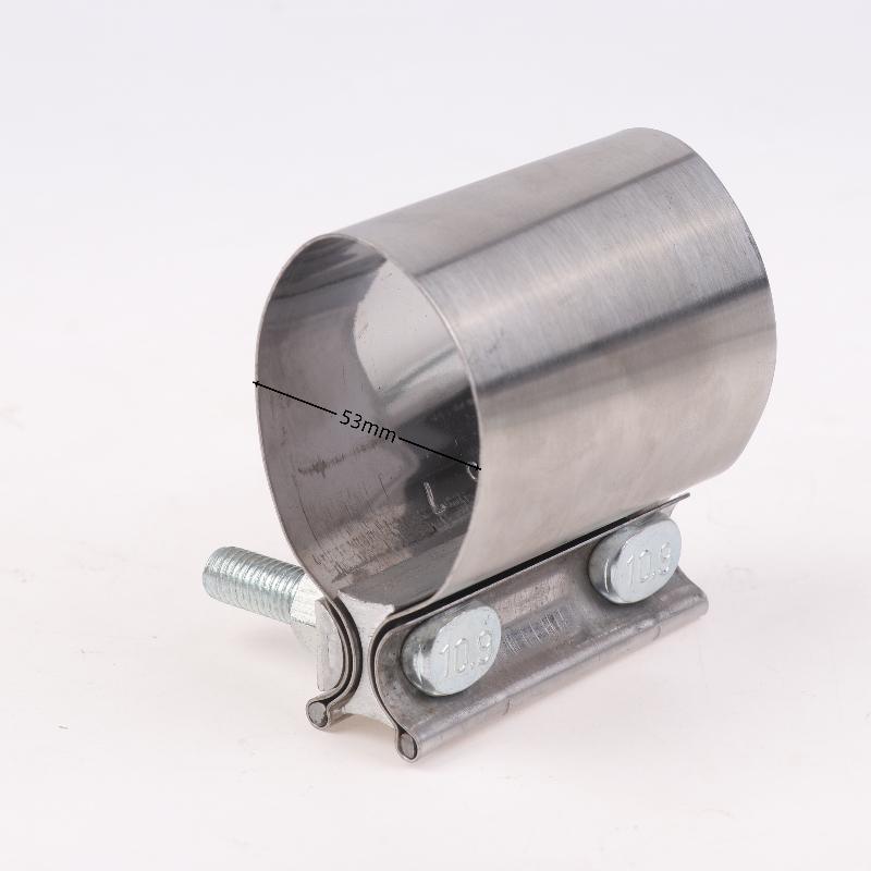 1Pcs Strong Steel Pipe Clamp 40/45/50/53/55/57/60/63Mm Stainless Steel Universal Exhaust Pipe Connection Hoop Car Accessories