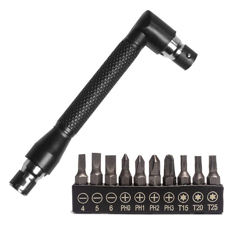 Gebei L-Shaped Double-Ended Hex Wrench for 6.35mm Bits