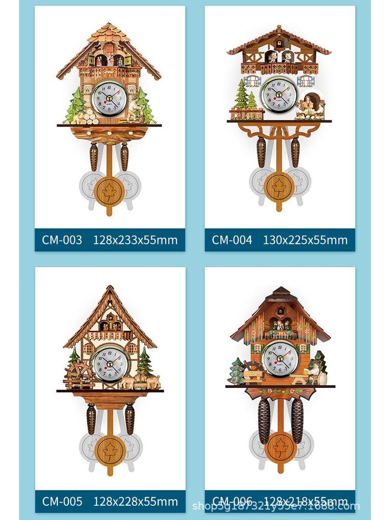 Curated Ready-stock Cuckoo Clock: Pop-up Hourly Wall Clock for Living Room