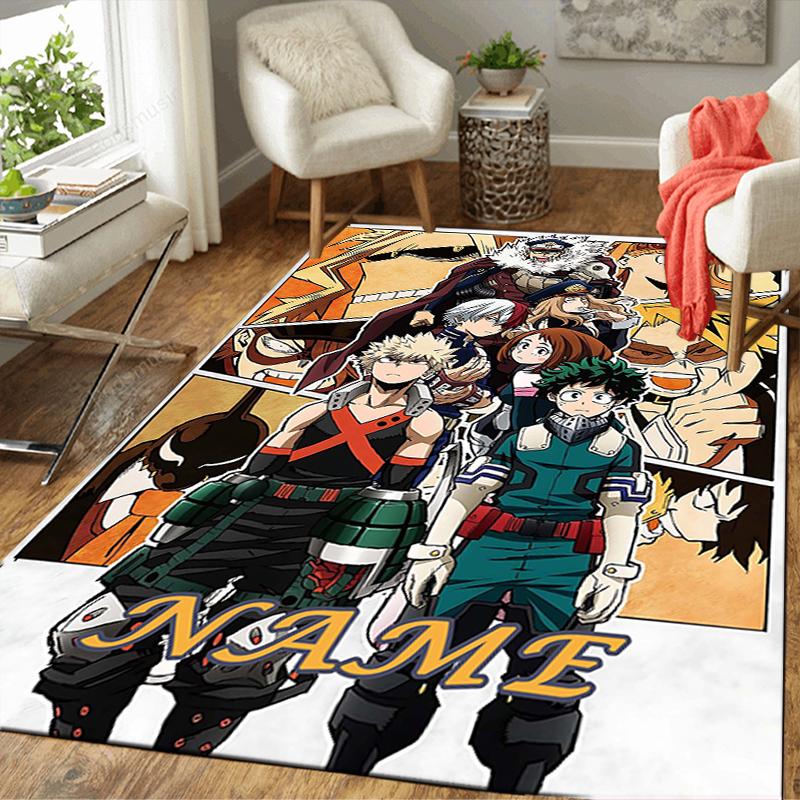 Custom 1Pc Anime Character Poster Rug Office Carpet Indoor Outdoor Entrance Doormat Nonslip Soft And Comfortable Living Room D2915114