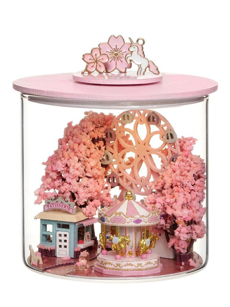 

Diy Ball doll house Miniature Case Dream Bottle Series 3D Assembly Model Handmade Toys Creative Birthday Gift Dollhouse