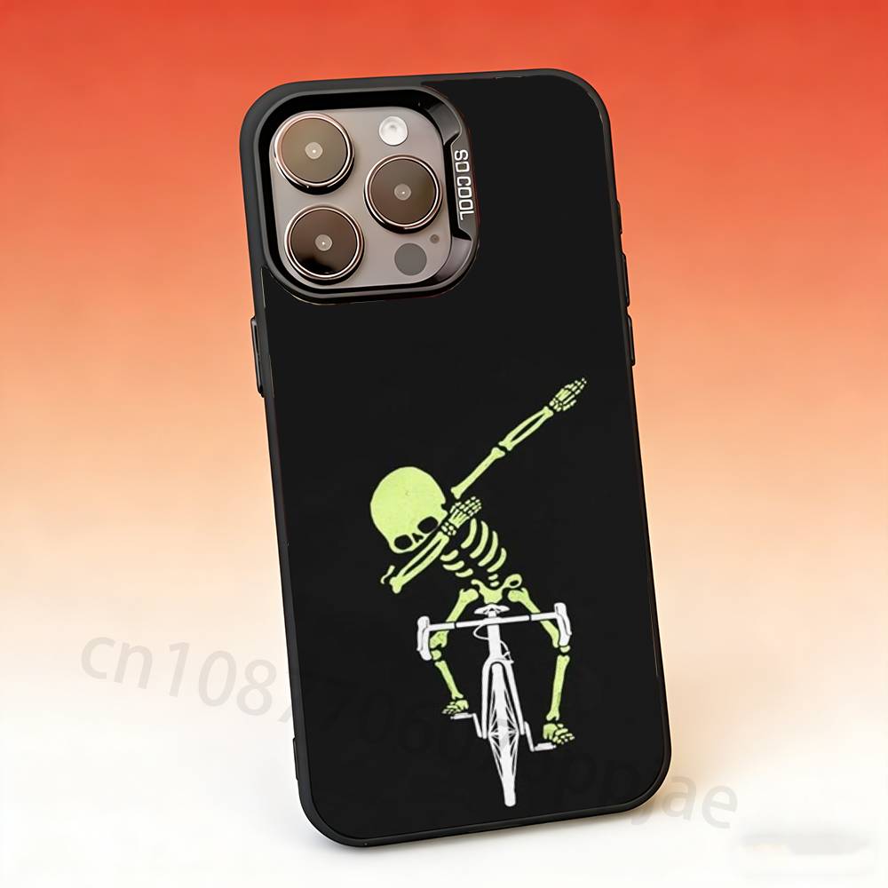 

Road Bike Cyclist Cycling Phone Case For iPhone 17,16,15,14,13,12,11,Pro,Max,Plus,Mini Candy Matte Shockproof Cover iPhone14Plus