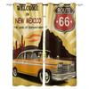 Bedroom Kitchen Curtain Vintage Classic Antique Car Retro Window Curtains for Living Room Decorative Items