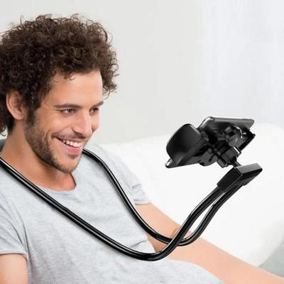 1 ks hands-free držák telefonu na krk Univerzální nastavitelný závěsný držák telefonu Flexibilní stojánek na telefon na krk