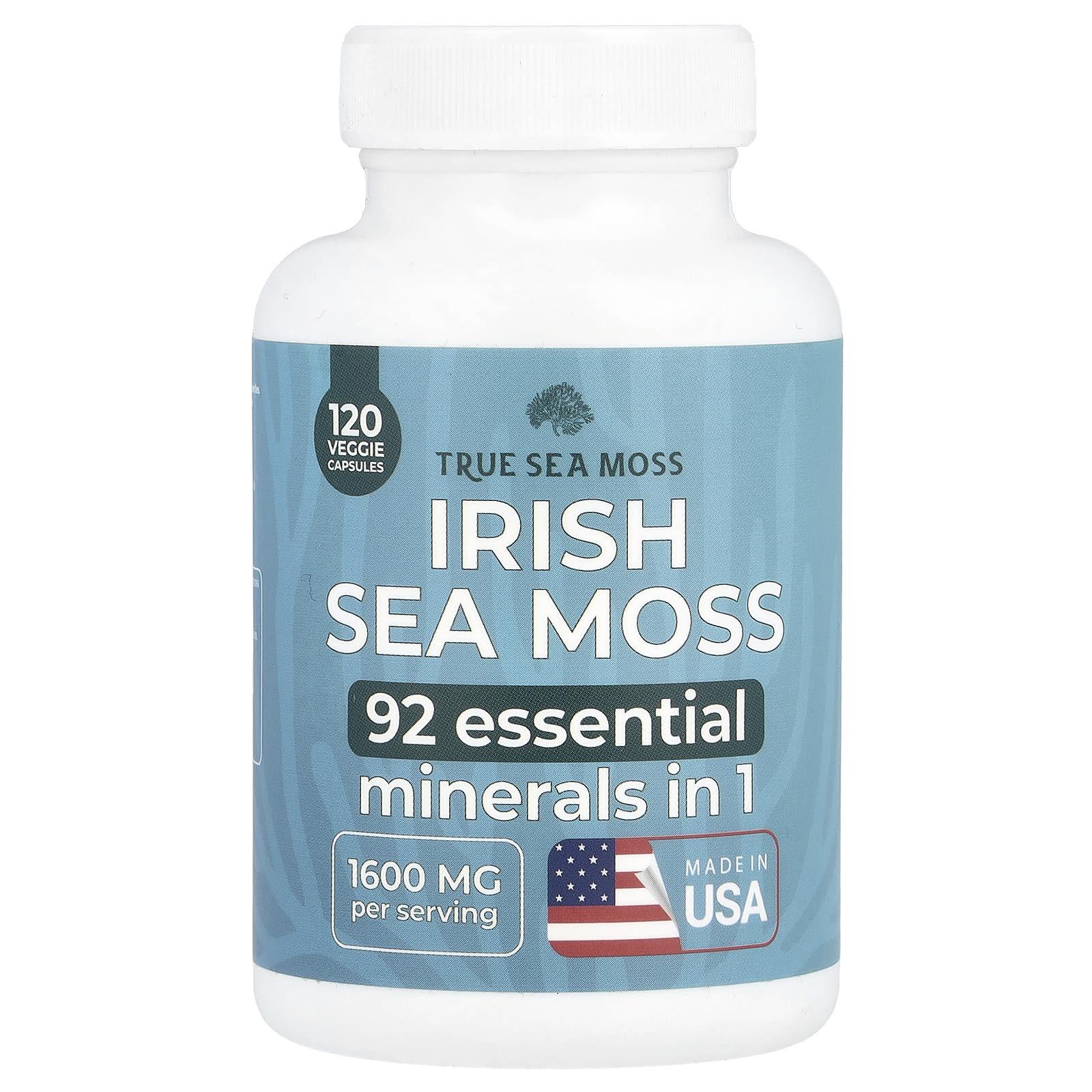

Irish Sea Moss, Veggie Capsules 120 (400Mg per Capsule)