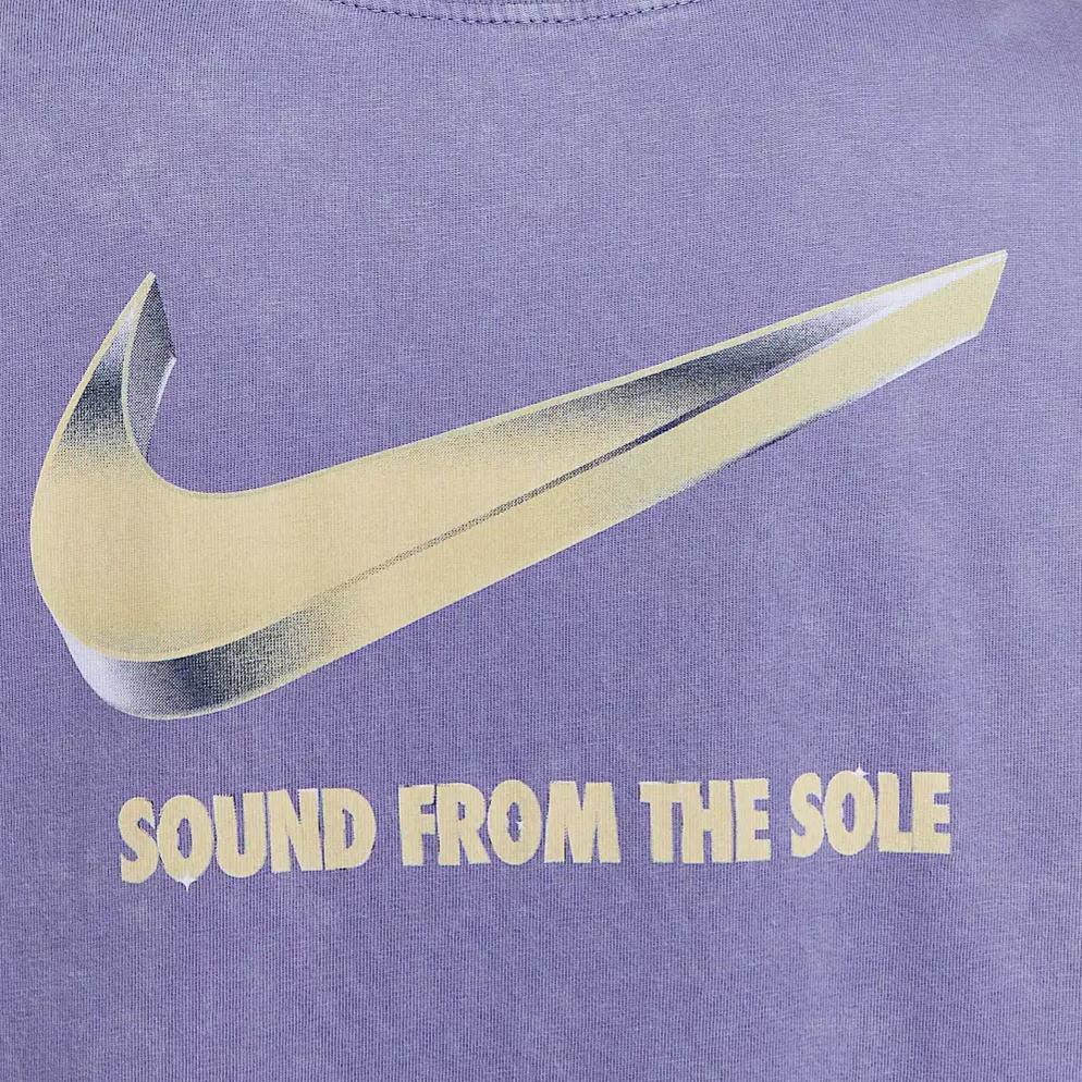 Nike Soft Comfortable Fashionable Versatile Short Sleeve Breathable Round Neck Loose Fit T-Shirt Women Tops Purple HF9692-527