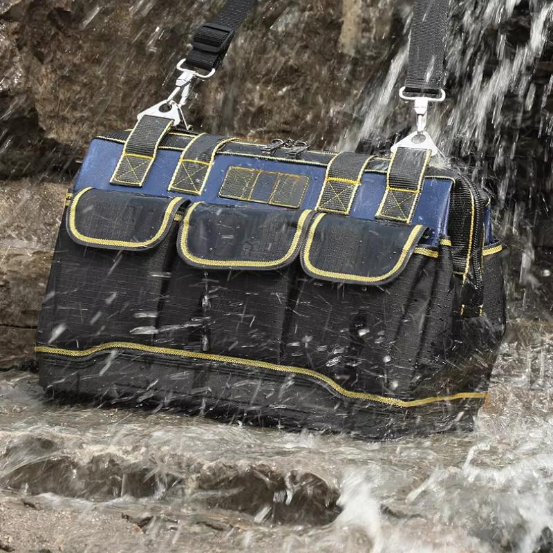 Multifunctional Tool Bags 1680D Oxford Cloth Electrician Bags Waterproof and Wear-Resistant High Capacity Storage Bags