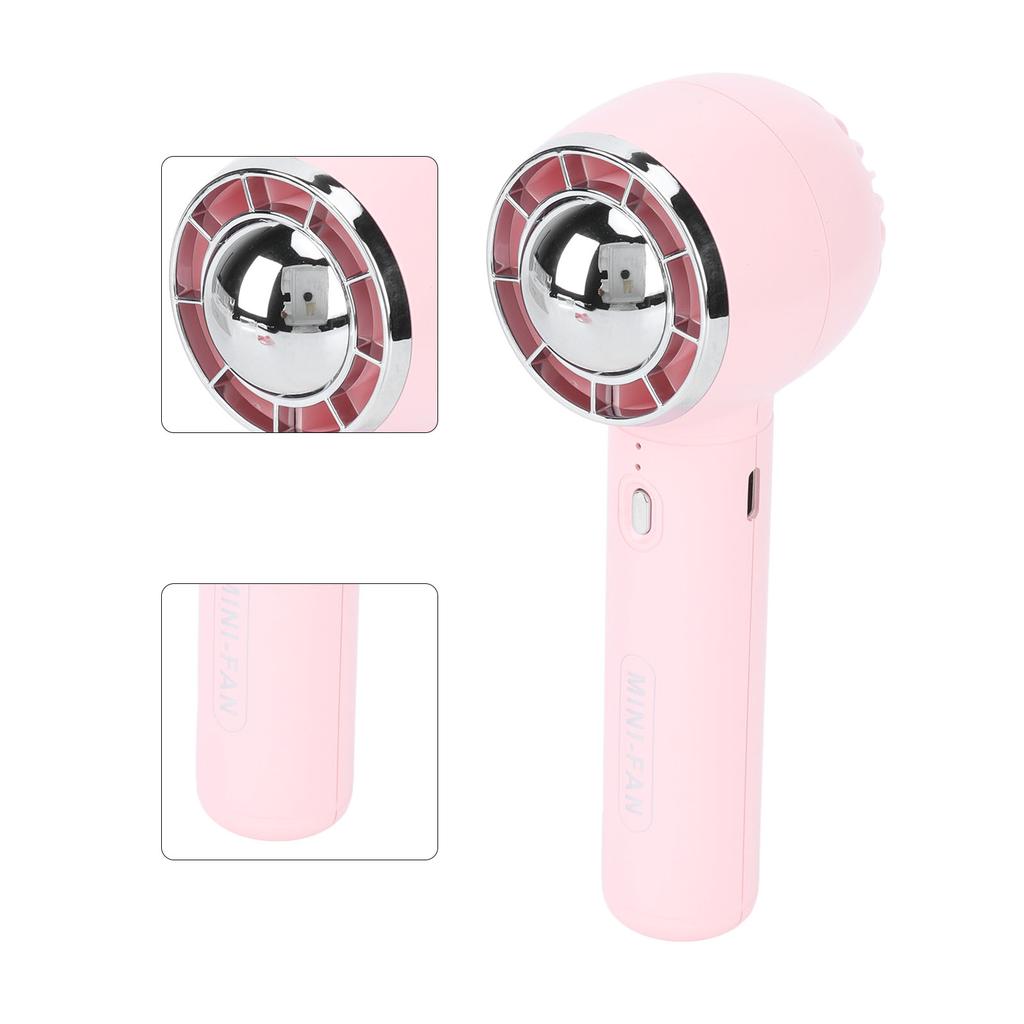 Handheld Fan 3 Speeds USB Charging Strong Wind Lightweight 1200mAh Battery Portable Fan Handheld for Office Travel