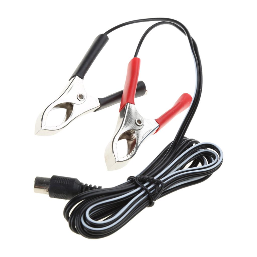 Battery Clamps Extension Cord 12V Battery Alligators Clips Power Supply Cable for Electric Air Blower