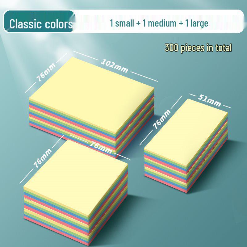 Adhesive Notes for Students and Office Use - Ideal for Elementary and Middle School, Writable Stickers, Labels, and High-Value Strips