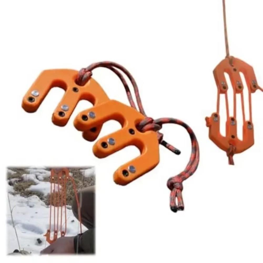 Palan Portatif et Système de Poulies Outil de Levage Compact d'Extérieur