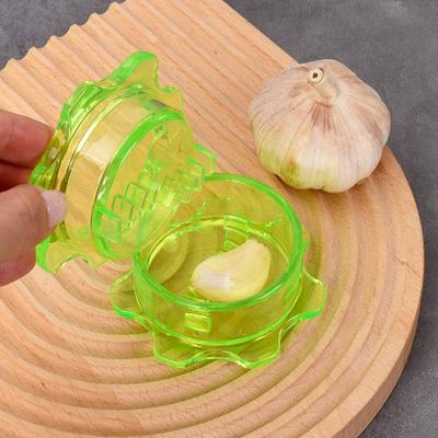 Yousheng Garlic Mincer Portable Manual Garlic Press for Quick Meal Prep Translucent Kitchen Tool for Garlic Ginger Herbs Nuts