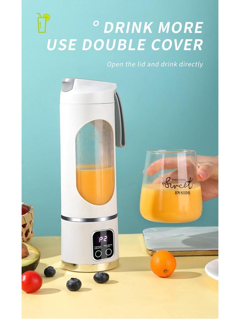 Portable USB Rechargeable Juicer Cup - Universal for All Countries, Food-Grade Juice Blender