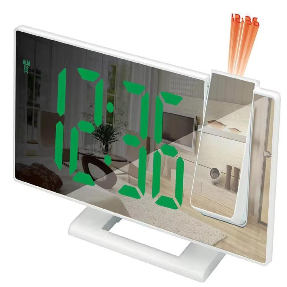 Temperature Display Projection Alarm Clock Backlight LED Alarm Clock  Wall Mount