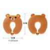 U-shaped Pillow Adult Children Travel Pillow Soft Short Plush Cartoon Portable Outdoor Nap Flight Neck Pillow Nursing Cushion