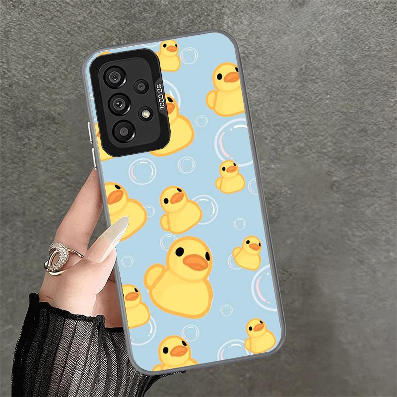 Funny Cute Cartoon Duck Soft Phone Case for Samsung A17 A16 A15 A14 A13 A57 A56 A55 A54 A53 A37 A36 A35 A34 A33 A26 A25 A24 A23