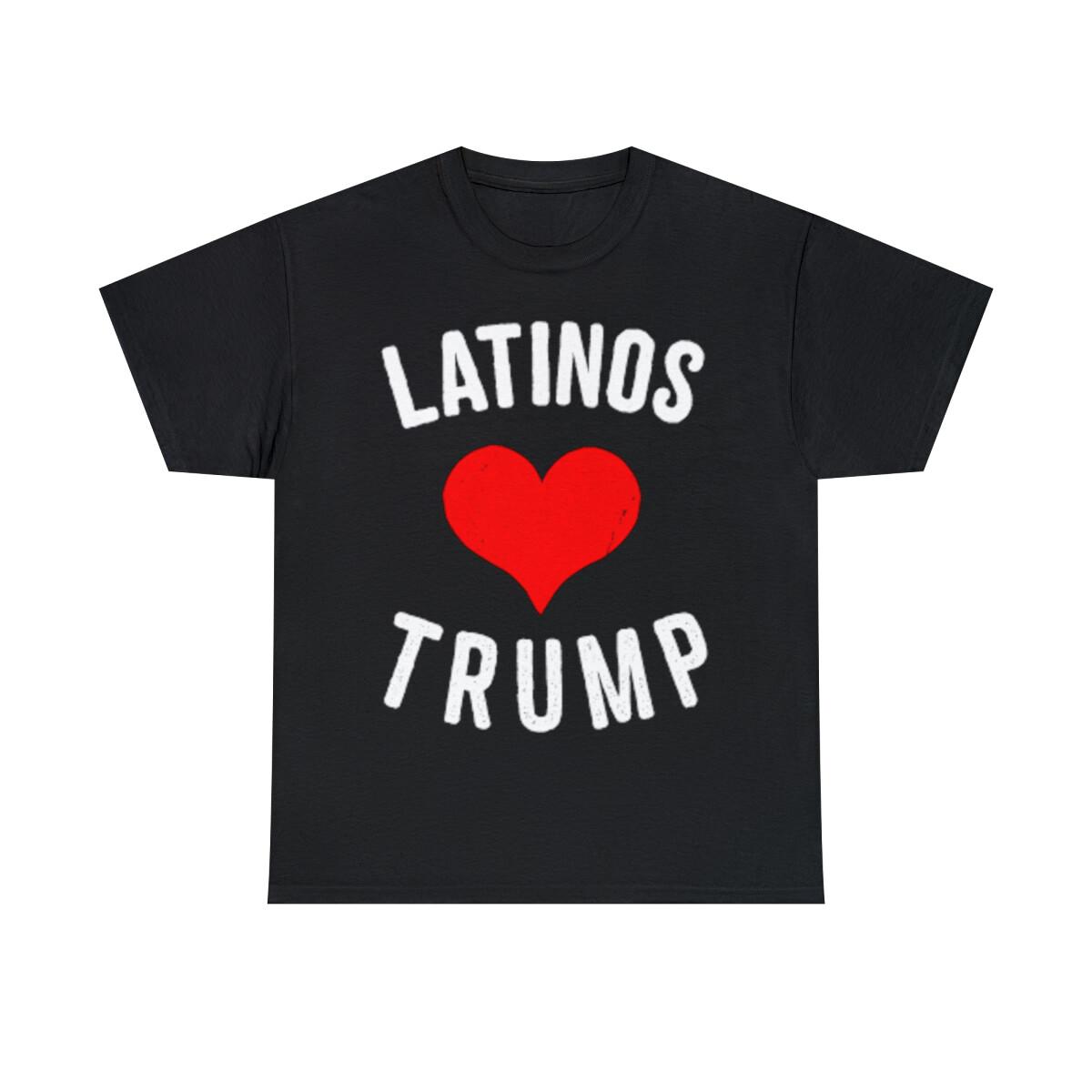 Latinas Love Trump Graphic Tee Shirt, S-5XL S